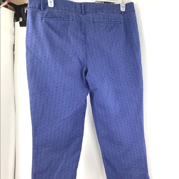 Hilary Radley Blue Combo Cropped Pants Size 14 - Picture 12 of 17